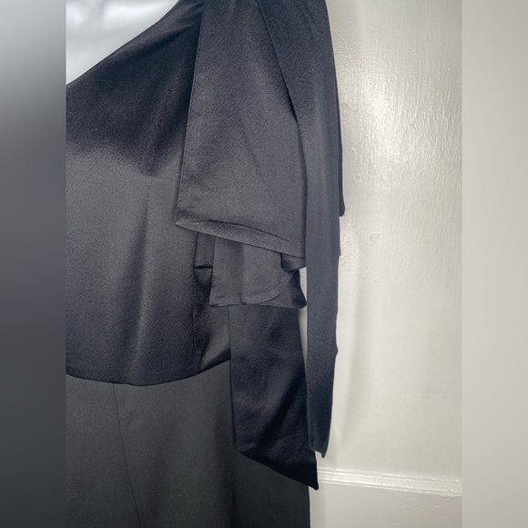 TED BAKER NWT Orliie Bow Trim One Shoulder Black Jumpsuit - Picture 6 of 15